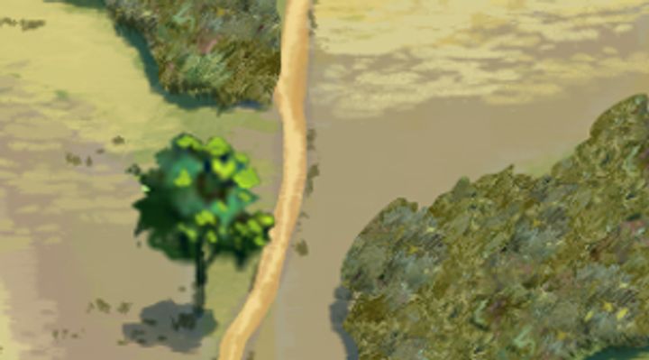 Extrait de la carte illustrée, zone B13