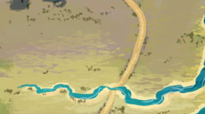 Extrait de la carte illustrée, zone B16
