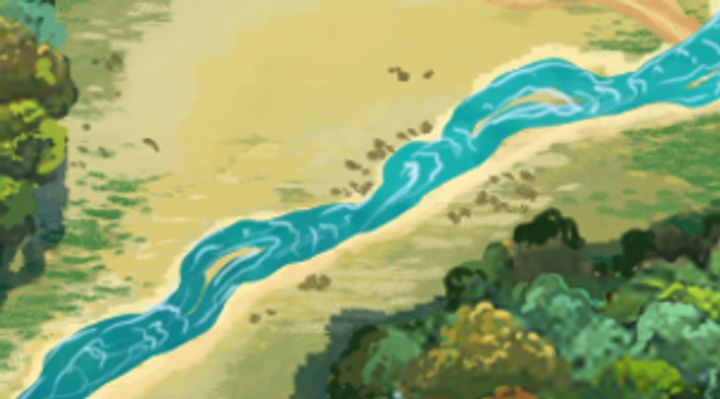 Extrait de la carte illustrée, zone B19