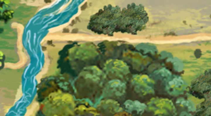 Extrait de la carte illustrée, zone C15