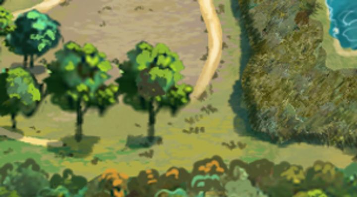 Extrait de la carte illustrée, zone E19