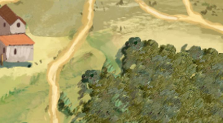 Extrait de la carte illustrée, zone F09