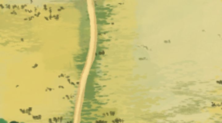 Extrait de la carte illustrée, zone G19