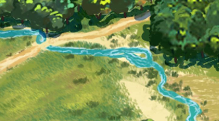 Extrait de la carte illustrée, zone I03