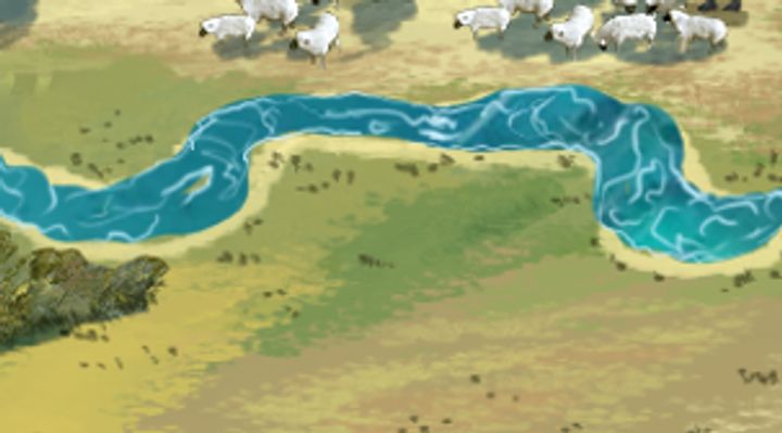 Extrait de la carte illustrée, zone L16