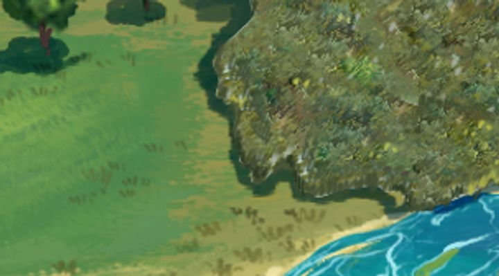 Extrait de la carte illustrée, zone Q12