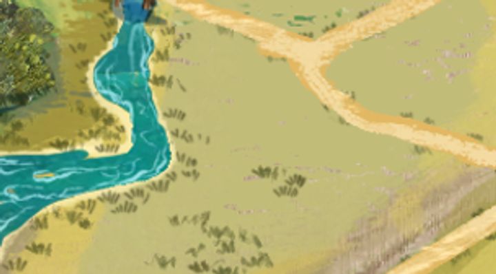 Extrait de la carte illustrée, zone R17