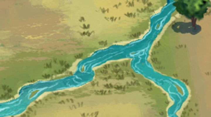 Extrait de la carte illustrée, zone T14