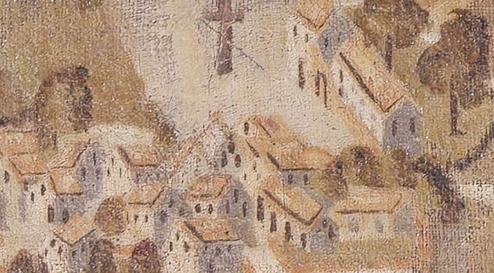 Extrait de la carte originale de 1609, zone B15