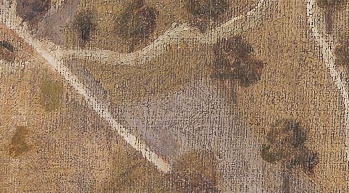Extrait de la carte originale de 1609, zone D08