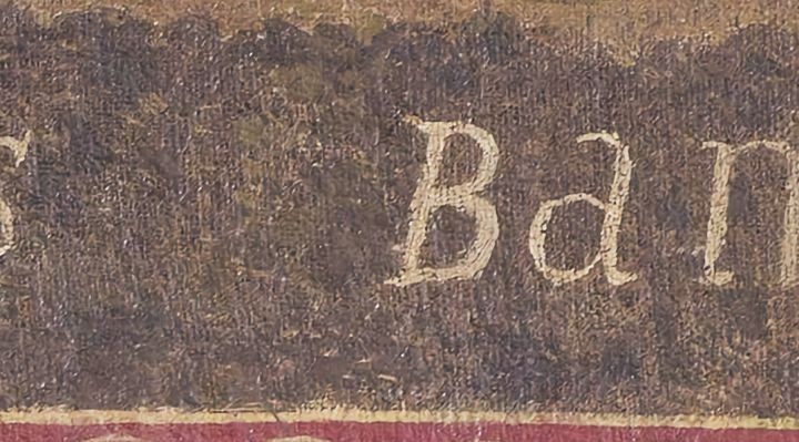 Extrait de la carte originale de 1609, zone D20