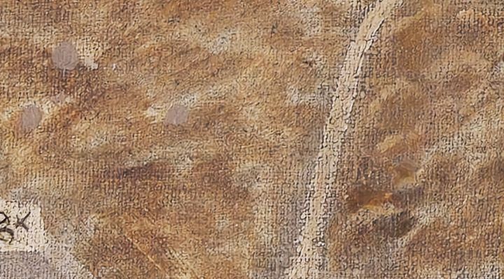Extrait de la carte originale de 1609, zone F07