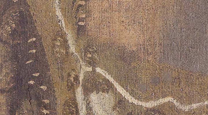 Extrait de la carte originale de 1609, zone F17