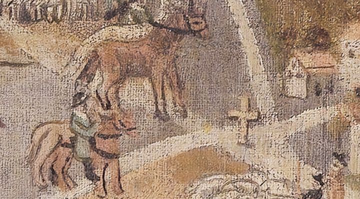Extrait de la carte originale de 1609, zone G11