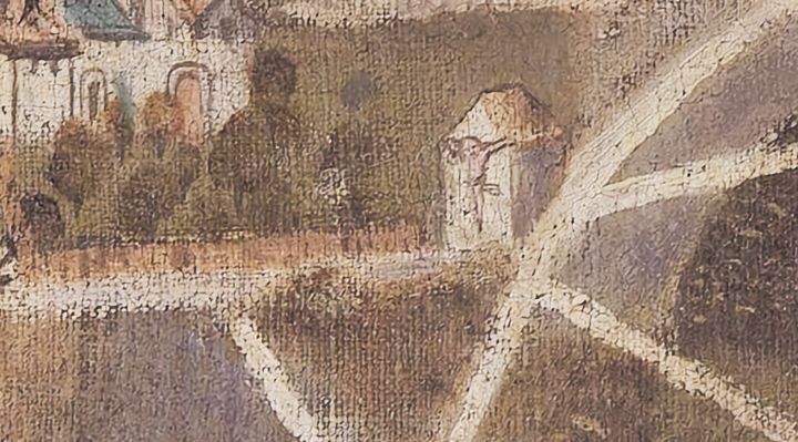 Extrait de la carte originale de 1609, zone G15