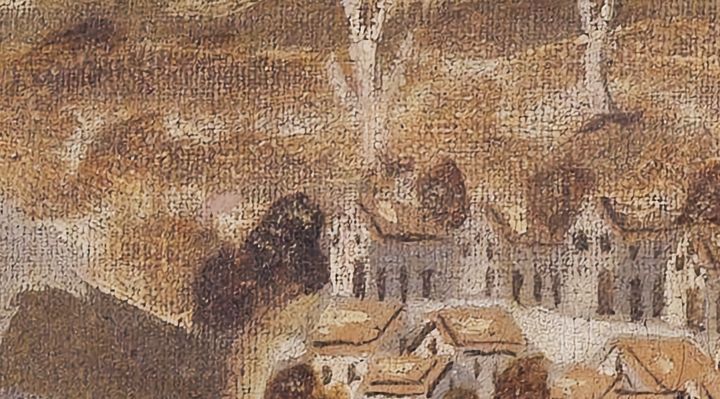 Extrait de la carte originale de 1609, zone H07