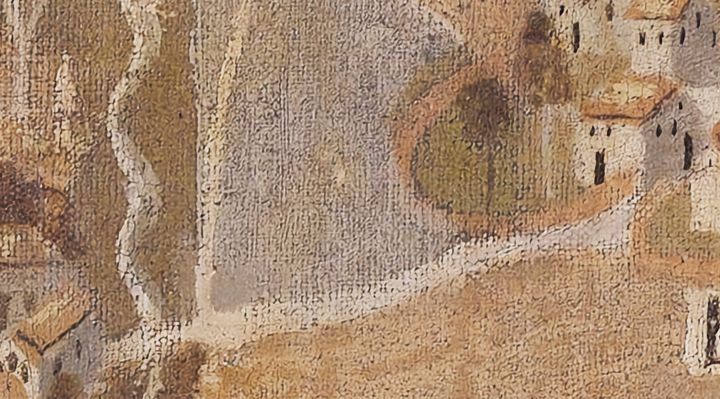 Extrait de la carte originale de 1609, zone I07