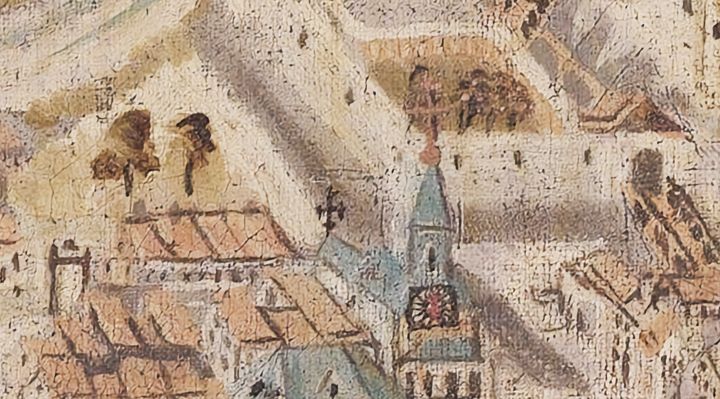 Extrait de la carte originale de 1609, zone J13