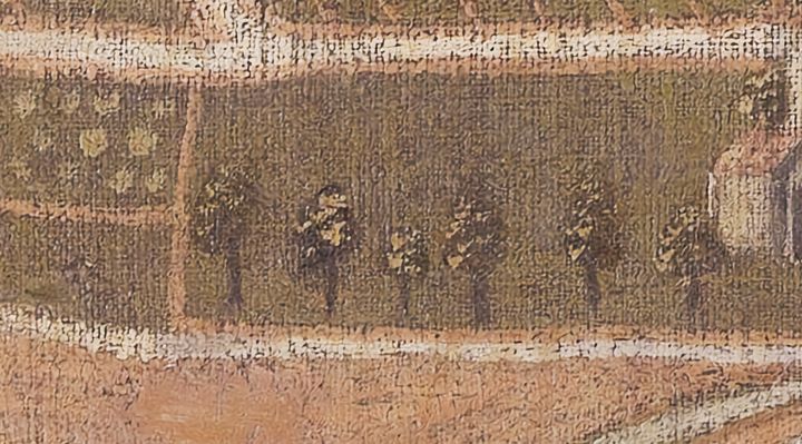 Extrait de la carte originale de 1609, zone J15