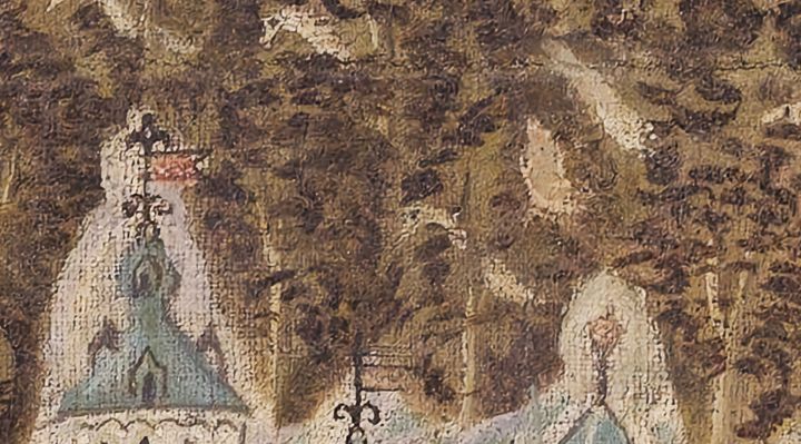 Extrait de la carte originale de 1609, zone K11