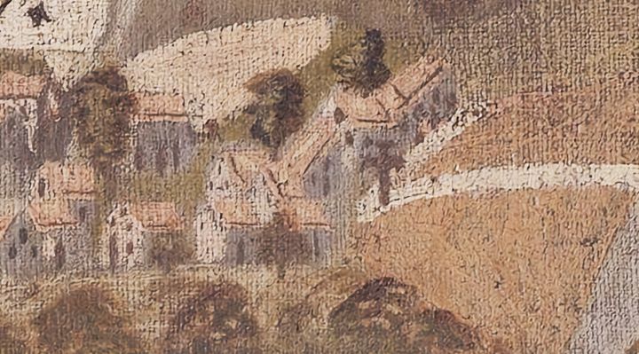 Extrait de la carte originale de 1609, zone K17