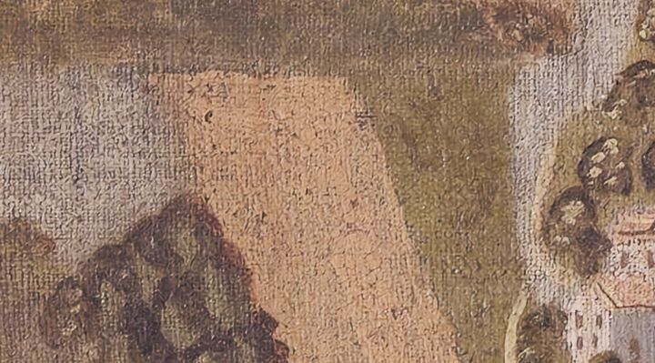 Extrait de la carte originale de 1609, zone K18