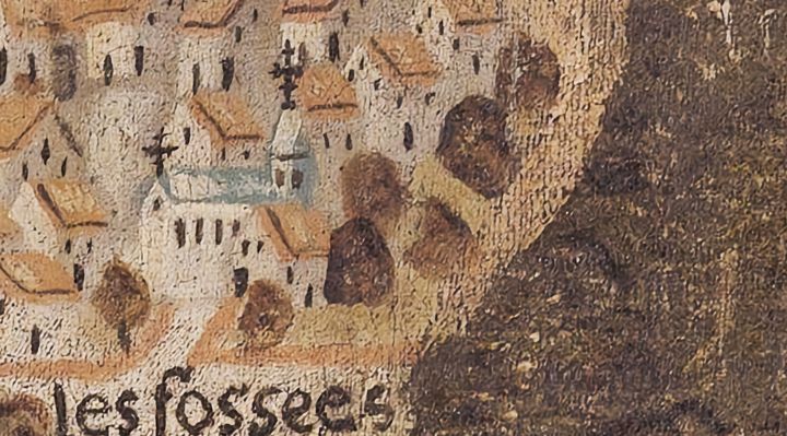 Extrait de la carte originale de 1609, zone L04