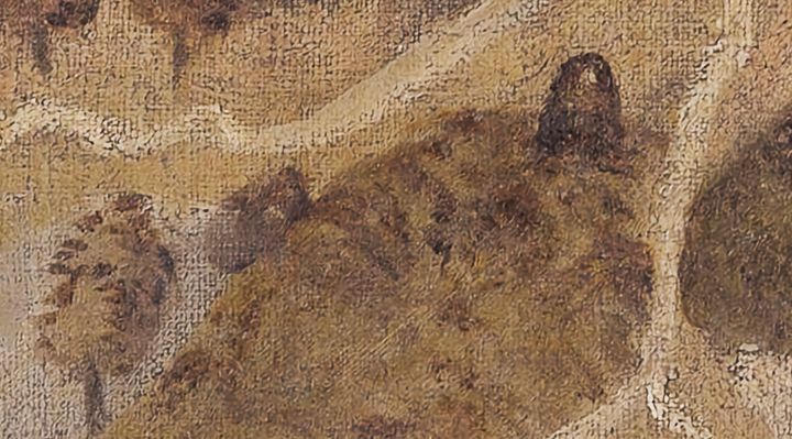 Extrait de la carte originale de 1609, zone M07