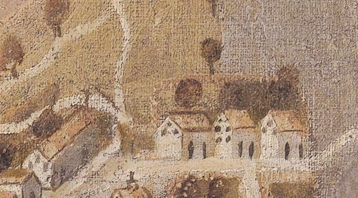 Extrait de la carte originale de 1609, zone M09
