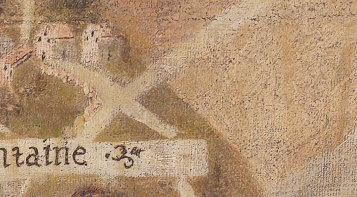 Extrait de la carte originale de 1609, zone O11