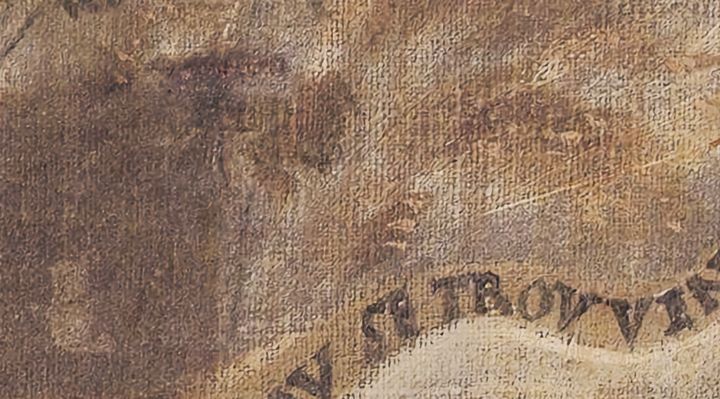 Extrait de la carte originale de 1609, zone Q12
