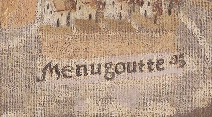 Extrait de la carte originale de 1609, zone R14