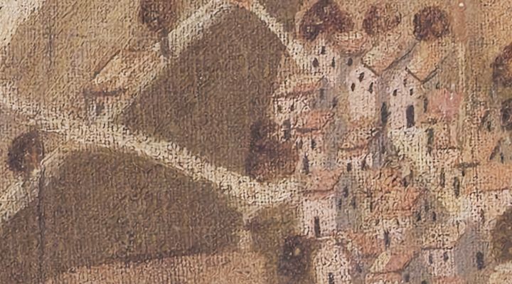 Extrait de la carte originale de 1609, zone R19
