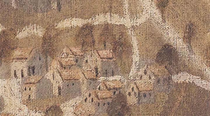 Extrait de la carte originale de 1609, zone S07