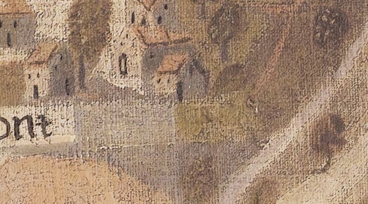 Extrait de la carte originale de 1609, zone S08