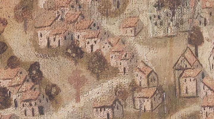 Extrait de la carte originale de 1609, zone S19