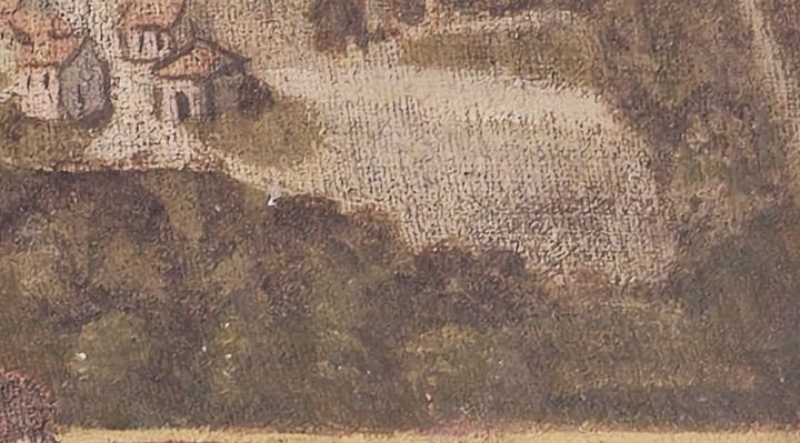 Extrait de la carte originale de 1609, zone T20